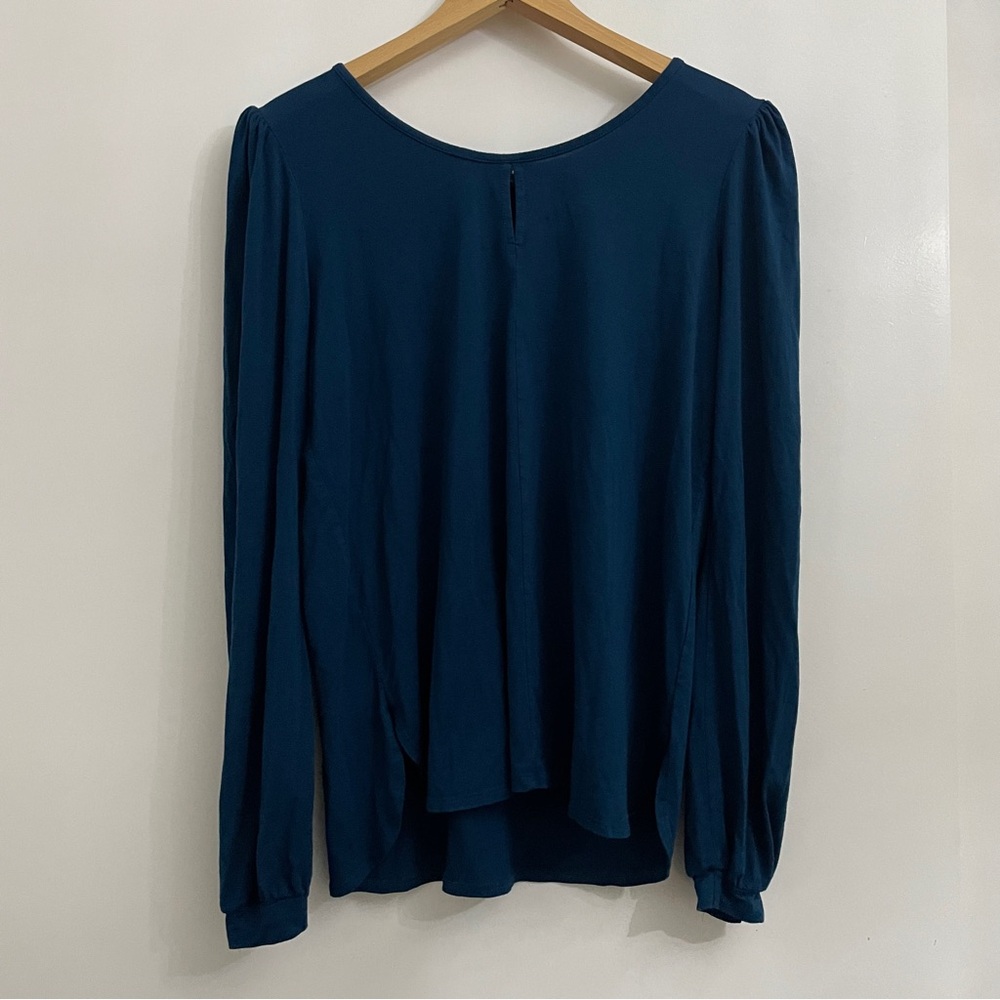 Miik Janette puff sleeve reversible neckline blouse